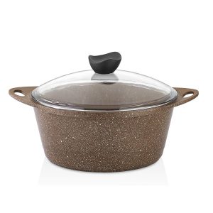 سرویس قابلمه 9 تیکه گرانیت قهوه ای CC 2023-9 BR - تصویر 2